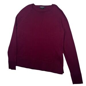 Liverpool Los Angeles Womens Burgundy Knit Long Sleeve Pullover‎ Sweater Small